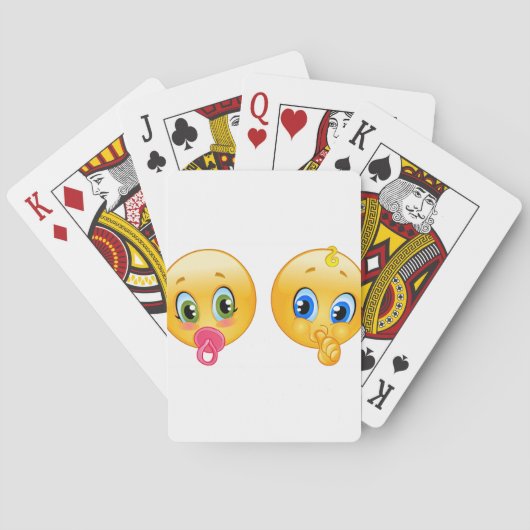 baby emojis pokerkaarten (Achterkant)