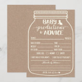 Baby- en advieskaart kaart (Voorkant / Achterkant)