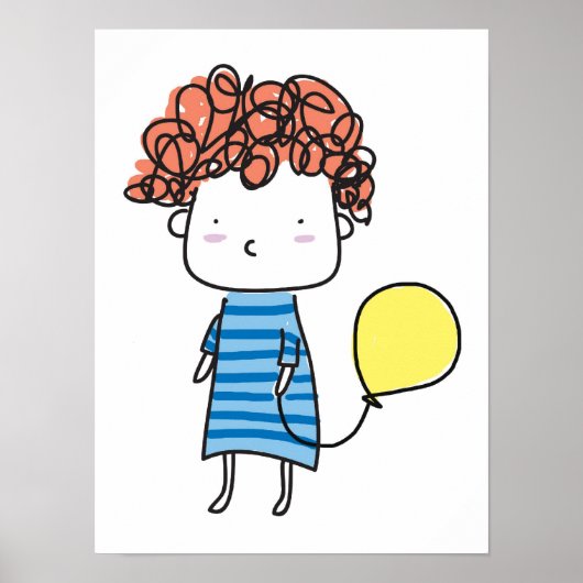 Baby- en ballonPoster Poster (Voorkant)