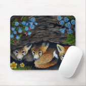 Baby en bloemen mousepad muismat (Met muis)