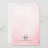 Baby en Brunch Baby shower Glitter Uitnodiging (Achterkant)