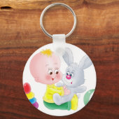 Baby en bunny sleutelhanger (Voorkant)