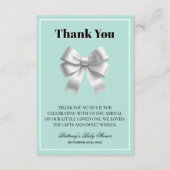 Baby en Co Baby shower Dank u Informatiekaartje (Voorkant)