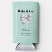 Baby en Co. Modern Designer Baby shower Seltzer Blikjeskoeler (Voorkant)