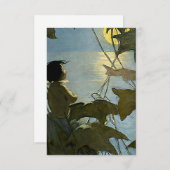 “Baby en de Maan” door Jessie Willcox Smith Bedankkaart (Voorkant / Achterkant)