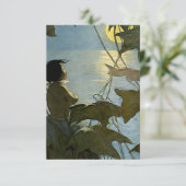 "Baby en de maan" van Jessie Willcox Smith Bedankkaart (Staand voorkant)