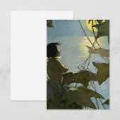 "Baby en de maan" van Jessie Willcox Smith Bedankkaart (Voorkant / Achterkant)