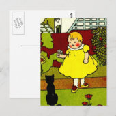 Baby en de Zwarte Kat Briefkaart (Voorkant / Achterkant)