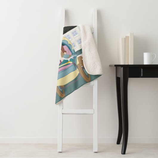 Baby en duiven sherpa deken (In situ)