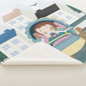 Baby en duiven sherpa deken (3/4)