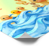 Baby en eenden poster (Hoek)