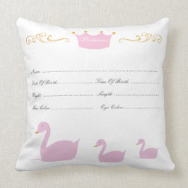 Baby- en geboortecertificaatkussen kussen