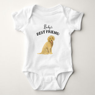 Baby en harige vriend, beste vrienden romper