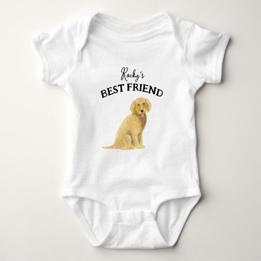 Baby en harige vriend, beste vrienden romper (Voorkant)