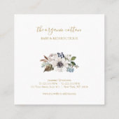 Baby en kinder Kleding winkel visitekaartje (Achterkant)