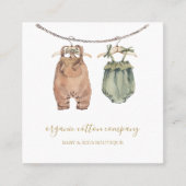 Baby en kinder Kleding winkel visitekaartje (Voorkant)