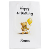 Baby en kinderen cadeauverpakking, beren overal, medium cadeauzakje (Voorkant)