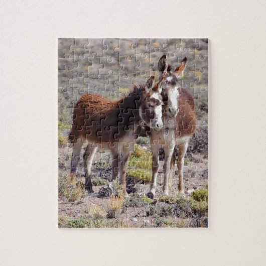 Baby en Mama Burro Legpuzzel (Verticaal)