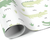 Baby en Mama Gators Cadeaupapier (Rol Hoek)
