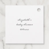Baby en Mama Giraffe Voedertijd Baby shower Bedankjes Labels (Achterkant)
