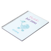 Baby en mammie Bluebird Baby shower Notitieboek (Linkerzijde)