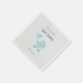 Baby en mammie Bluebird Baby shower Servetten (Hoek)