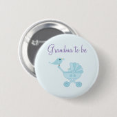 Baby en mammie Bluebird Grandma Ronde Button 5,7 Cm (Voorkant /achterkant)