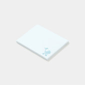 Baby en mammie Bluebird Nursery Post-it® Notes (Schuin)