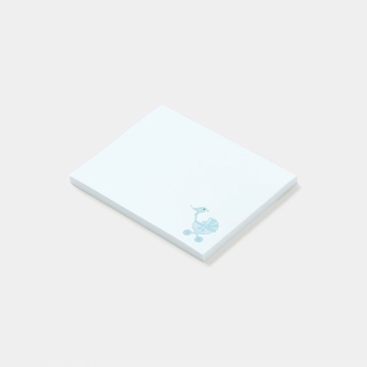 Baby en mammie Bluebird Nursery Post-it® Notes (Schuin)