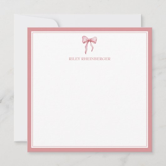 Baby- en meisjesstationery notitiekaartje (Voorkant)