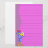 Baby- en moedervogelbenodigdheden (gereguleerd) briefpapier (Voorkant / Achterkant)