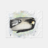 Baby en Ouder Penguin Fleece Deken (Voorkant (Horizontaal))
