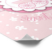 Baby- en PacificeerBaby shower Banner Girl Poster (Hoek)
