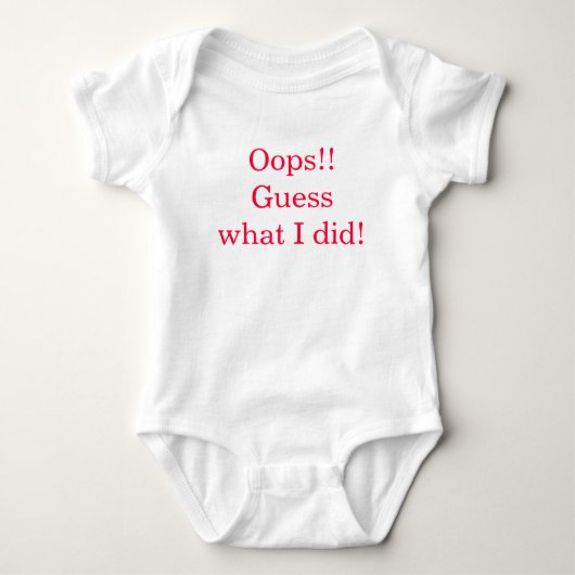 Baby- en peuterkleding romper (Voorkant)
