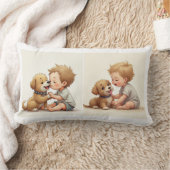 Baby en pup Sierkussen Kussen (Deken)
