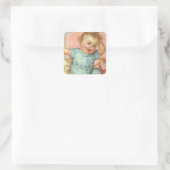  Baby en speelgoed Vierkante Sticker (Tas)