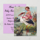 Baby en Stork (Voorkant / Achterkant)