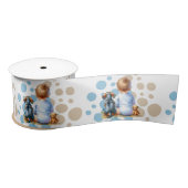 Baby en Teckel Puppy Baby shower Satijnen Lint (Spoel)