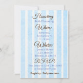 Baby en Teddy Bear Boys Baby shower Uitnodiging (Achterkant)