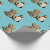 Baby en teddybeer cadeauverpakking cadeaupapier (Hoek)