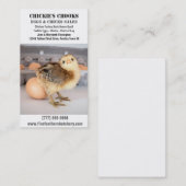 Baby en verse eieren visitekaartje (Voorkant / Achterkant)