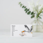 Baby en visitekaartje (Staand voorkant)