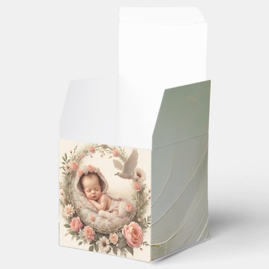 Baby en vogels bedankdoosjes (Geopend)