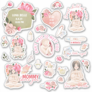 Baby- en zwangerschapsvinylstickers sticker
