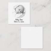 "Baby Enclosure Kaart – Aangepaste foto en naam" (Voorkant / Achterkant)