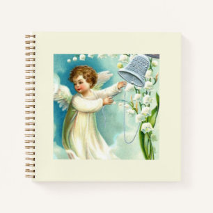 Baby Engel Met Blauwe Bel Notitieboek