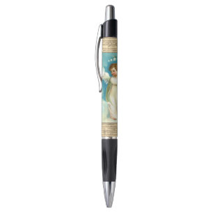 Baby Engel Met Blauwe Bel Pen