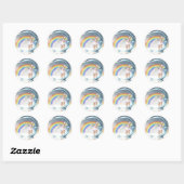 baby-engel ronde sticker (Vel)