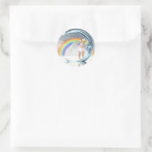 baby-engel ronde sticker (Tas)
