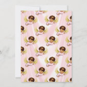 Baby Engel Roze Goud Meisje Etnisch Kaart (Achterkant)
